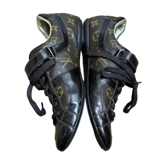 Authentic Louis Vuitton Sneakers Monogram Shoes Women Size EU 36.5 - Picture 2 of 16